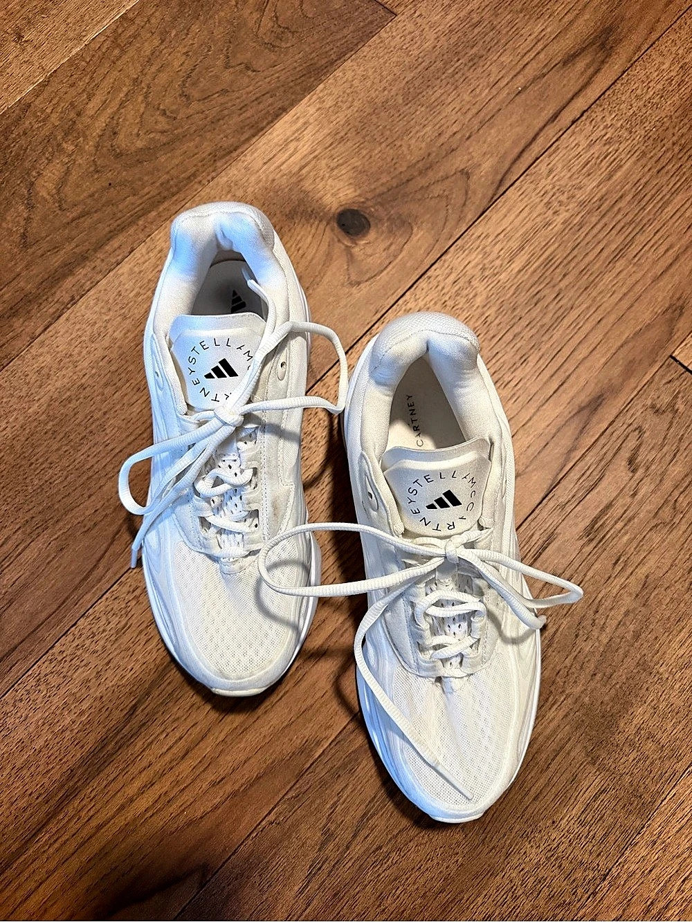 Adidas Stella McCartney White Sneakers Athletic Running Shoes - Size 7